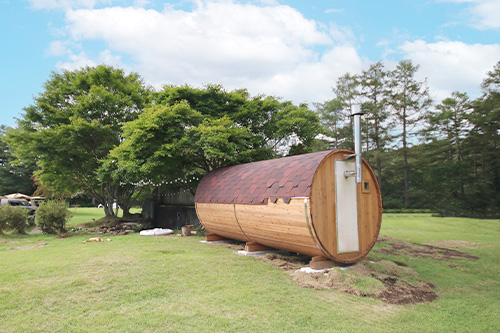 ペットと楽しむバレルサウナステイ